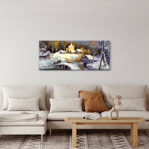 Slika - Zimsko mesto (120x50 cm)