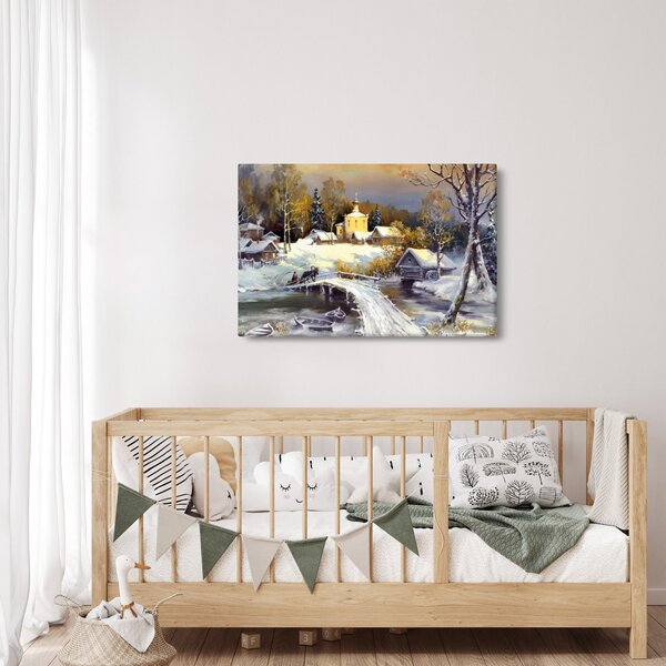 Slika - Zimsko mesto (90x60 cm)