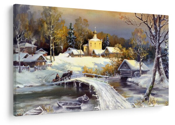 Slika - Zimsko mesto (90x60 cm)