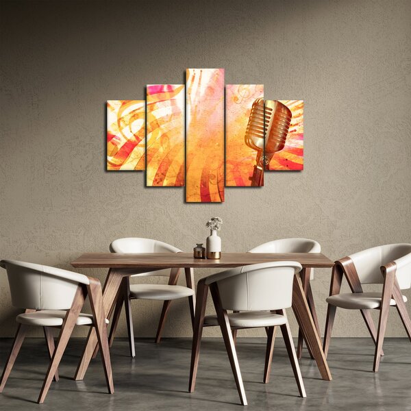 Slika - Retro mikrofon (150x105 cm)