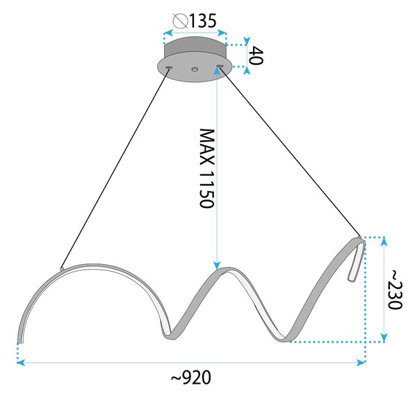 LED svijetiljka LHJ025-CP CHROME