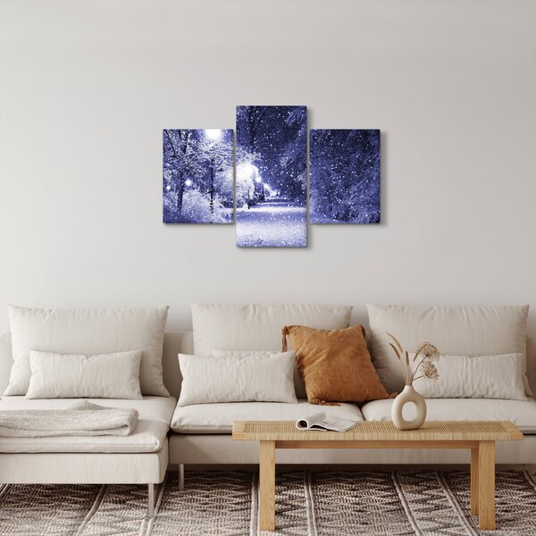 Slika - Čarobna zimska noč (90x60 cm)