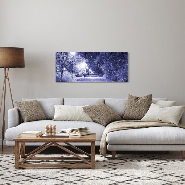 Slika - Čarobna zimska noč (120x50 cm)