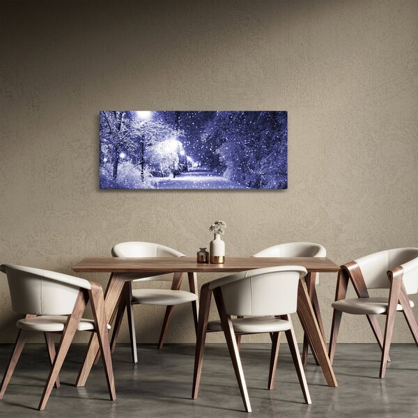 Slika - Čarobna zimska noč (120x50 cm)