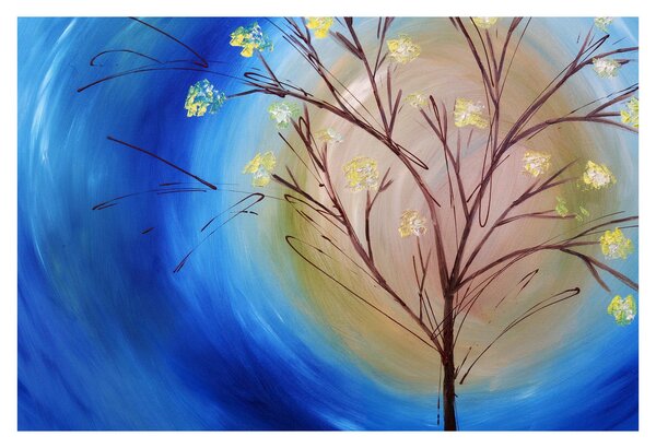 Slika - Drevo, ki pokriva sonce (90x60 cm)