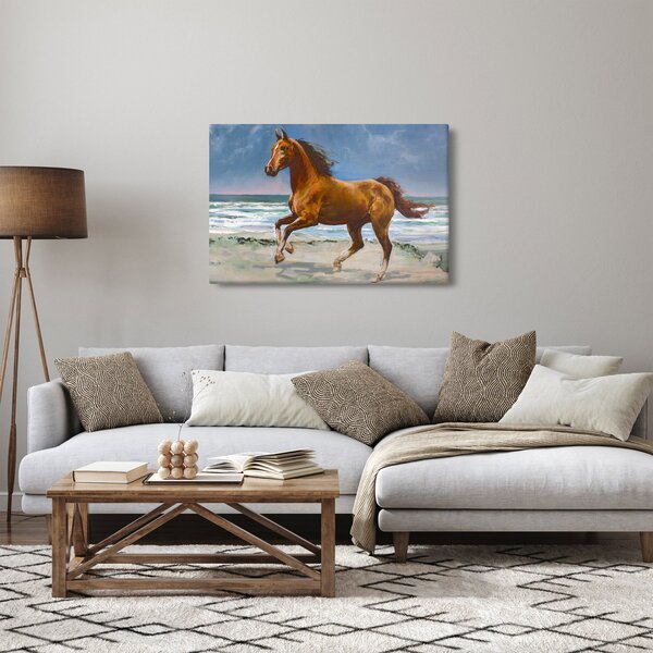 Slika konja na plaži (90x60 cm)