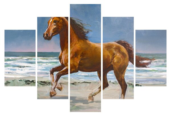 Slika konja na plaži (150x105 cm)