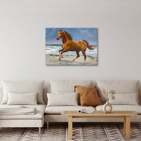 Slika konja na plaži (70x50 cm)
