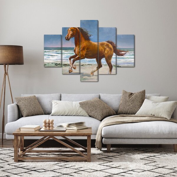 Slika konja na plaži (150x105 cm)