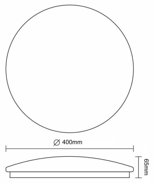 LED Prigušiva stropna svjetiljka OPAL LED/36W/230V 3000-6500K + daljinski upravljač