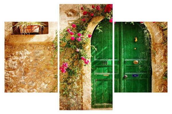 Slika starih vrat (90x60 cm)