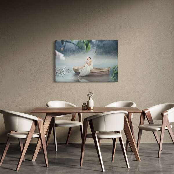 Slika - Ženska na čolnu (90x60 cm)