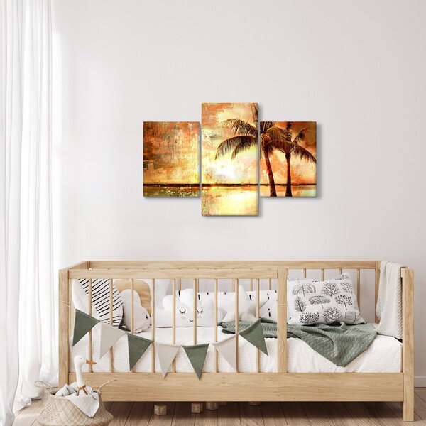 Slika - Palme na plaži (90x60 cm)