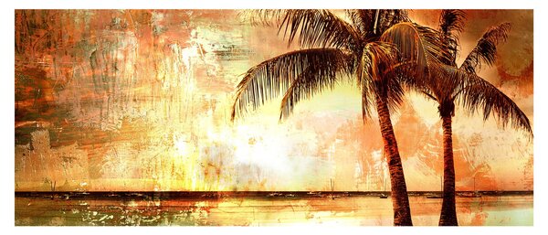 Slika - Palme na plaži (120x50 cm)