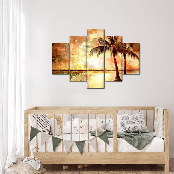 Slika - Palme na plaži (150x105 cm)