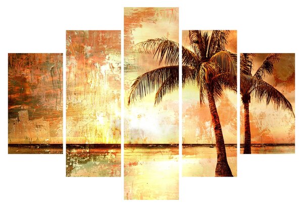 Slika - Palme na plaži (150x105 cm)