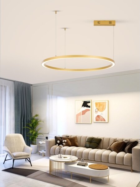 Immax NEO 07217L-LED Prigušivi luster na sajli FINO 60W/230V 80cm zlatna Tuya+DU