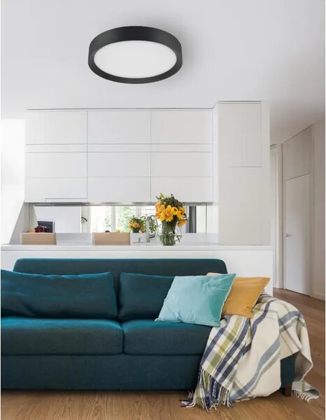 LUTON PLAFONSKA SVJETILJKA LED 47W/3000K/3525lm/IP20/CRNA NL9818452