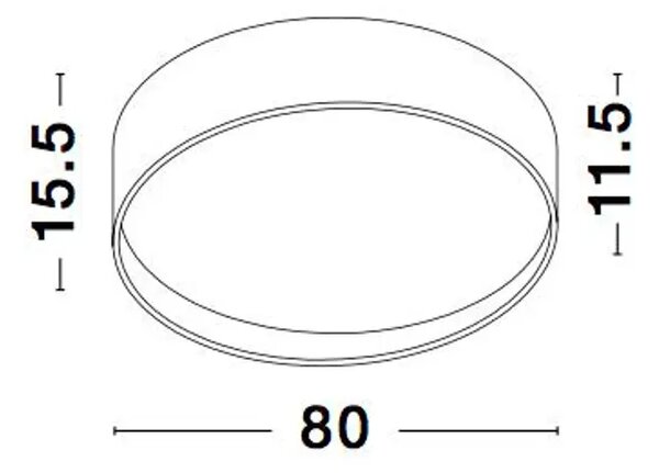 FANO PLAFONSKA SVJETILJKA LED 87W/3000K/5220lm/IP20/BIJELA NL71045003
