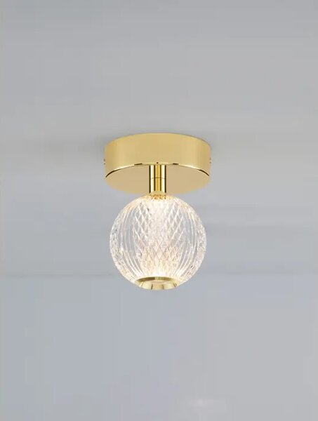 BRILLANTE PLAFONSKA SVJETILJKA LED 6W/3200K/246lm/IP20/ZLATNA NL9522010
