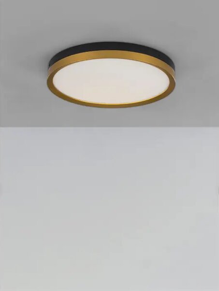 CANTRIA PLAFONSKA SVJETILJKA LED 31W/3000K/1916lm/IP20/CRNA & ZLATNA NL9695236