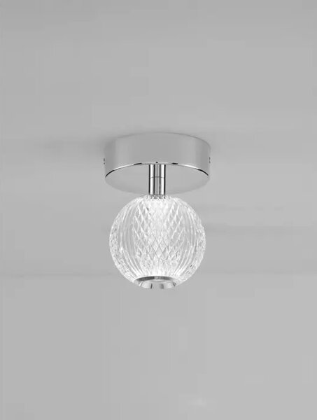 BRILLE PLAFONSKA SVJETILJKA LED 6W/3200K/246lm/IP20/KROM NL9186907