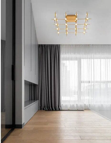 ATOMO PLAFONSKA SVJETILJKA LED 100W/3000K/3898lm/DIMM/IP20/ZLATNA NL9180636