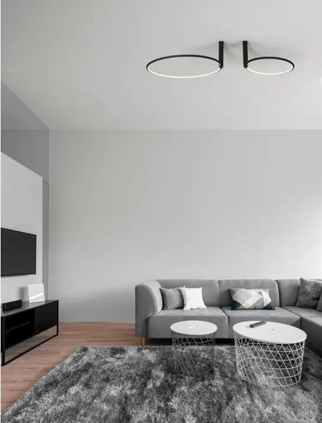 GARVE PLAFONSKA SVJETILJKA LED 70W/3000K/3150lm/DIMM/IP20/CRNA NL9085245