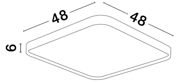 ATHOS PLAFONSKA SVJETILJKA LED 30W/3000K/1800lm/ /IP20/BIJELA NL9081250