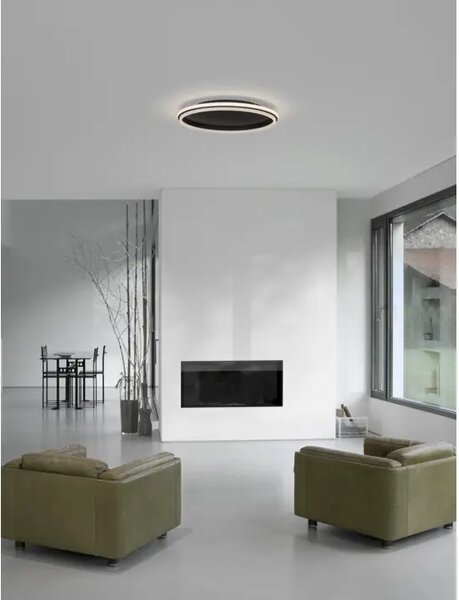 WILLOW PLAFONSKA SVJETILJKA LED 52W/3000K/6339lm/IP20/CRNA NL9212915