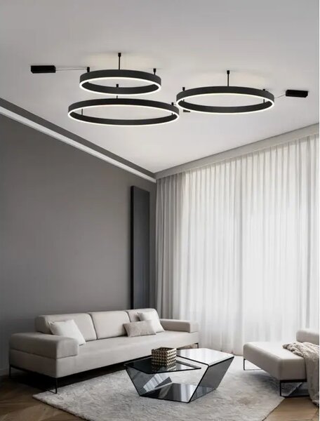 MOTIF PLAFONSKA SVJETILJKA LED 60W/3000K/4552lm/DIMM/IP20/CRNA NL9063607