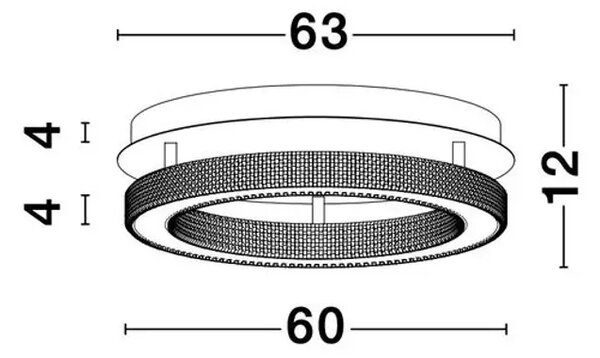 FIORE PLAFONSKA SVJETILJKA LED 59W/3000K/3919lm/DIMM/IP20/ZLATNA NL9285620