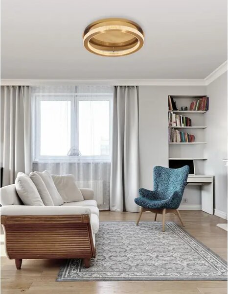 FIORE PLAFONSKA SVJETILJKA LED 40W/3000K/2139lm/DIMM/IP20/ZLATNA NL9285420