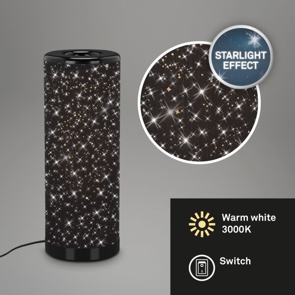 Briloner 7334-015 - LED Stolna lampa STARRY SKY 1xGU10/5W/230V crna