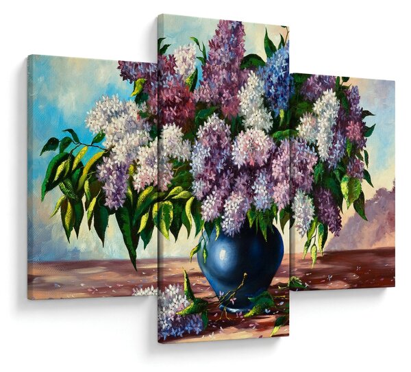 Slika - Šopek lila (90x60 cm)