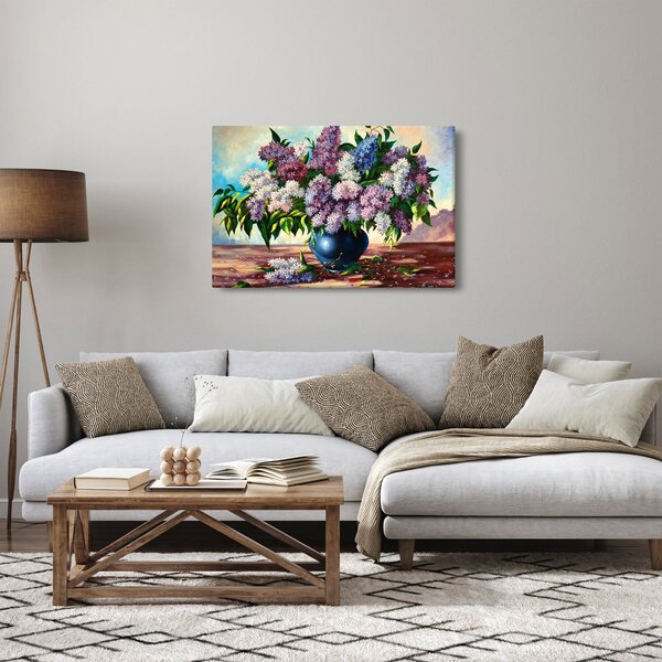 Slika - Šopek lila (90x60 cm)