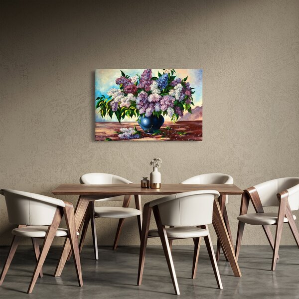 Slika - Šopek lila (90x60 cm)
