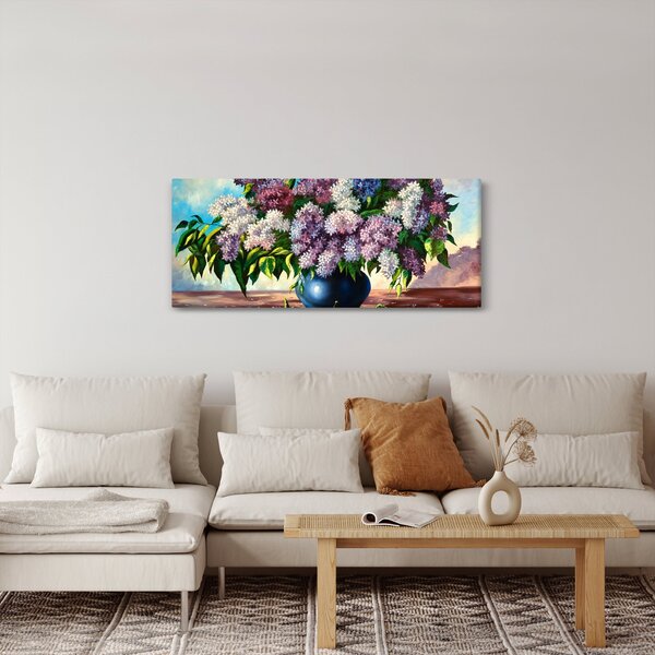 Slika - Šopek lila (120x50 cm)