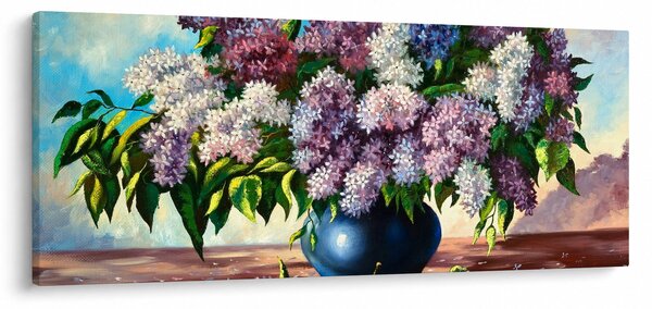Slika - Šopek lila (120x50 cm)