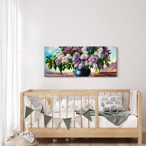 Slika - Šopek lila (120x50 cm)