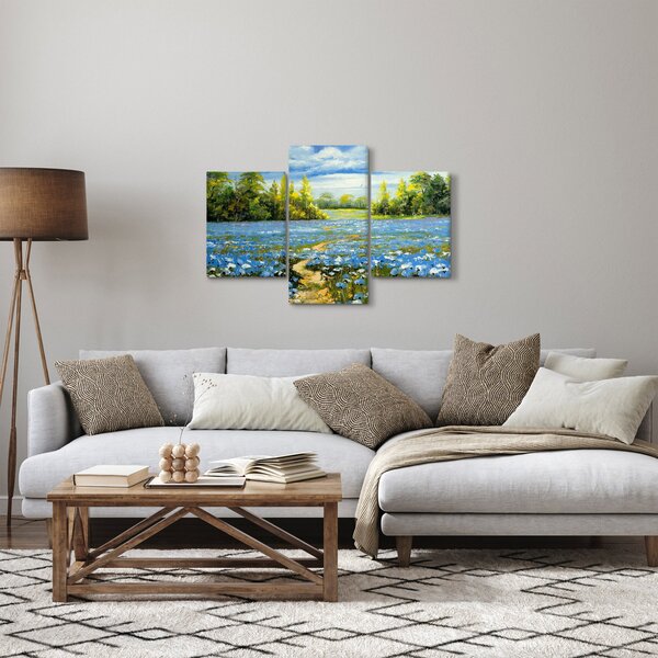 Slika - Pot na polju, oljna slika (90x60 cm)