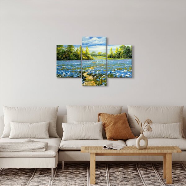 Slika - Pot na polju, oljna slika (90x60 cm)