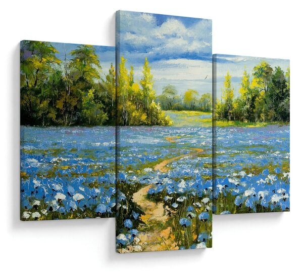 Slika - Pot na polju, oljna slika (90x60 cm)