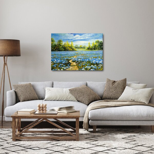 Slika - Pot na polju, oljna slika (70x50 cm)