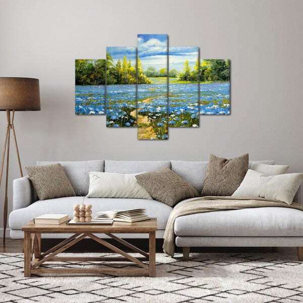Slika - Pot na polju, oljna slika (150x105 cm)