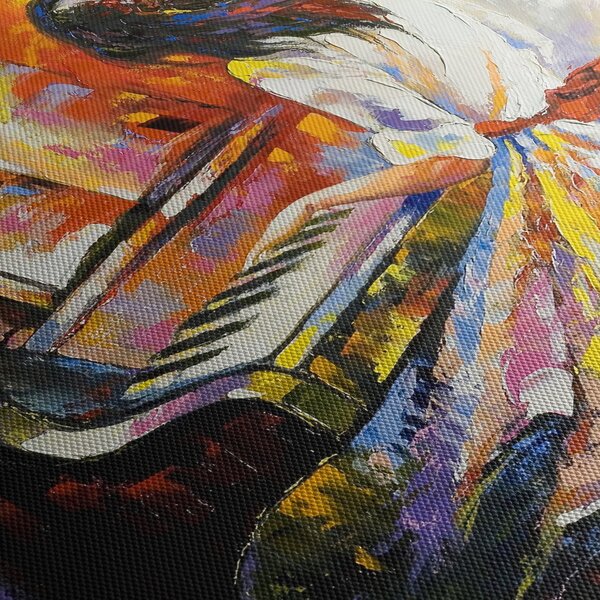 Slika - Ženska igra klavir (90x60 cm)