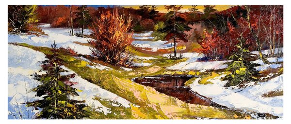 Slika - Prihod pomladi (120x50 cm)