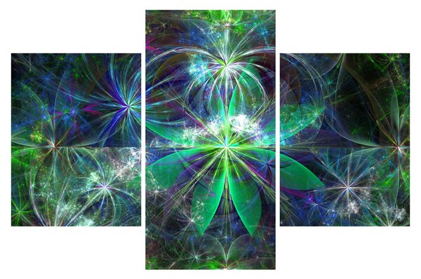 Slika - Abstraktne geometrijske oblike (90x60 cm)