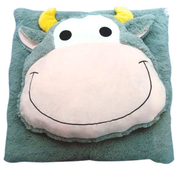 Dječji jastuk CUDDLI FRIENDS 70x70 cm plišani - više boja Boja: Plava