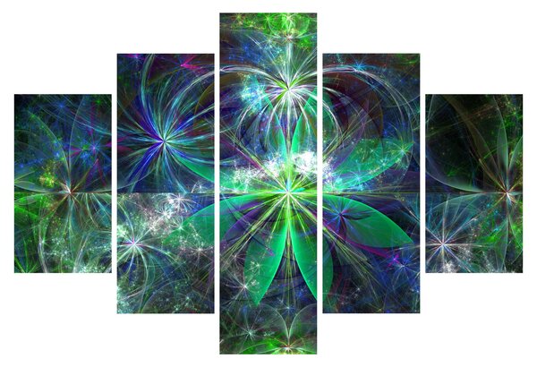 Slika - Abstraktne geometrijske oblike (150x105 cm)